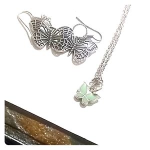 Matching earings and necklace